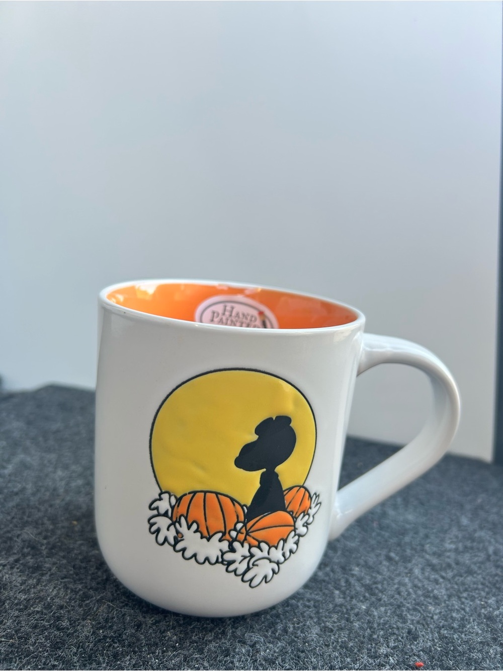 White Ceramic Snoopy Mug "It's The Great Pumpkin, Charlie Brown"